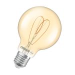 Osram Vintage 1906 LED E27 Globe Fadenlampe Gold 4.9W 470lm - 927 Extra Warmweiß | Höchste Farbwiedergabe - Dimmbar - Ersatz Für 40W