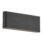 Nordlux Kniver Wandleuchte Aluminium Schwarz 10W 800lm - 830 Warmweiß