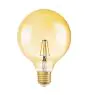 Osram Vintage 1906 LED E27 Globe Fadenlampe Gold 125mm 6.5W 650lm - 824 Extra Warmweiß | Dimmbar - Ersatz für 50W