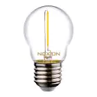Noxion Lucent LED E27 Kugel Fadenlampe Klar 1.4W 136LM - 827 Extra Warmweiß | Ersatz für 15W