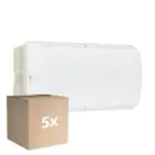 Mehrfachpackung 5x Philips LED Sicherheit Ledinaire WL055V Weiß 6W 600lm - 830 Warmweiß | 374x150mm - IP65 - Bewegungssensor